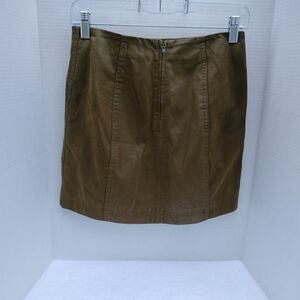 Free People Olive Mini Skirt